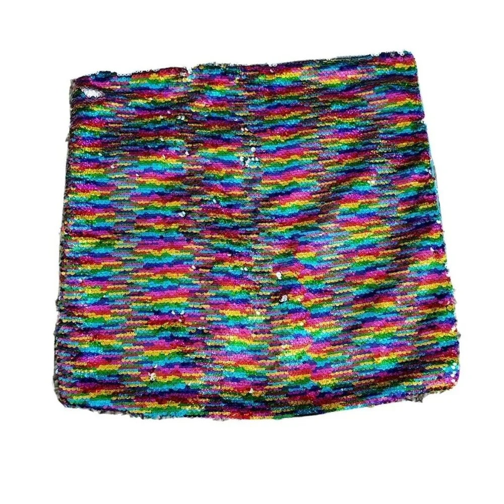 Kids Teen Colorful Sequin Pillow Cover 16 x 16 New Without Tags